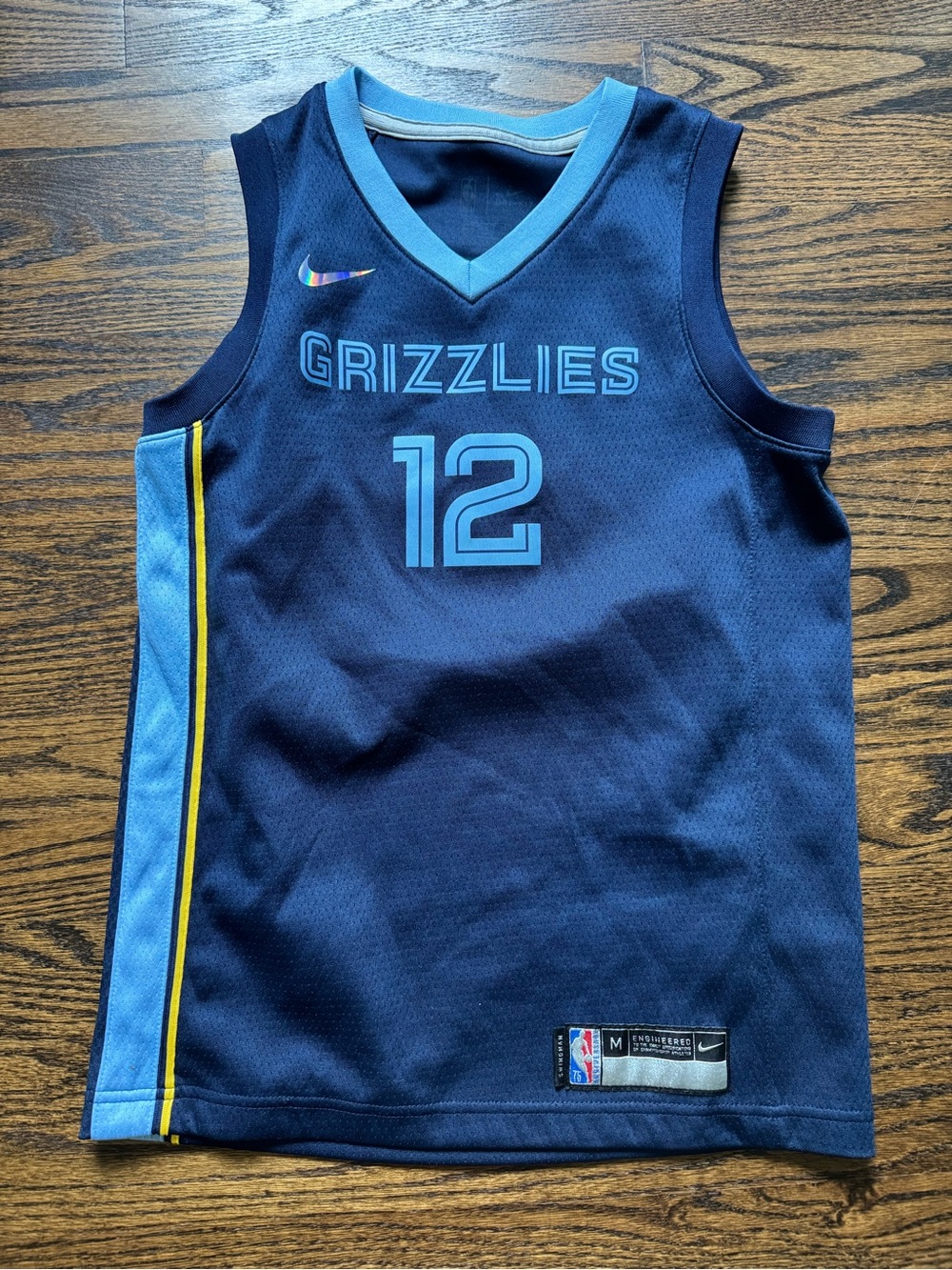 Nike Memphis Grizzlies #12 Morant Navy Basketball Jersey